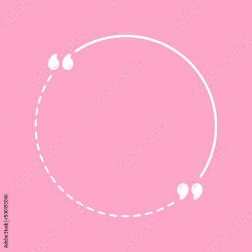 A banner with a place for a quote. Quotation marks on a white paper sheet. empty Paper speech bubble. Vector illustration.