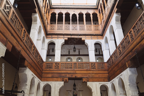The interior of Foundouk Nejjarine in Fez