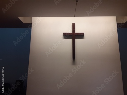cross on the wall