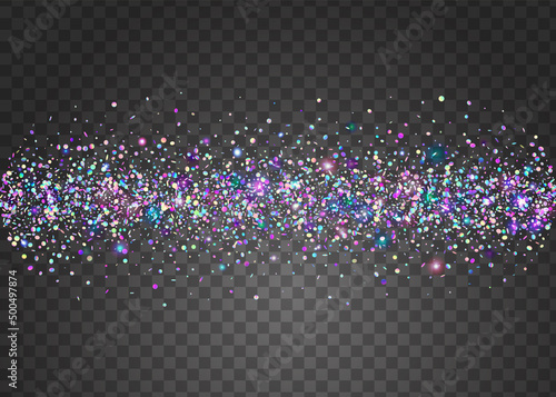 Kaleidoscope Texture. Hologram Background. Glitter Art. Blur Abstract Backdrop. Metal Flyer. Modern Foil. Pink Disco Confetti. Neon Sparkles. Purple Kaleidoscope Texture