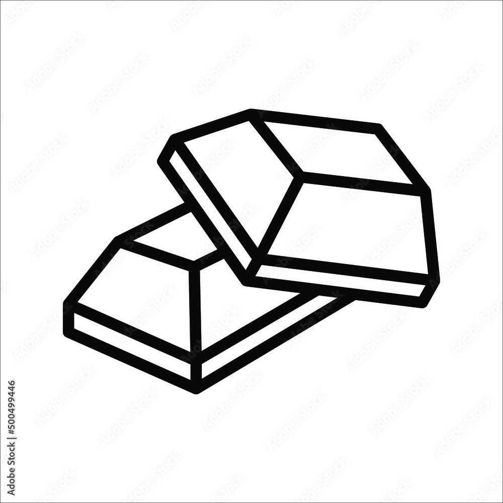 Chocolate icon. High quality black outline pictogram for web site design. Vector illustration on a white background. Chocolate icon. High quality black outline pictogram for web site design. Vector illustration on a white background.