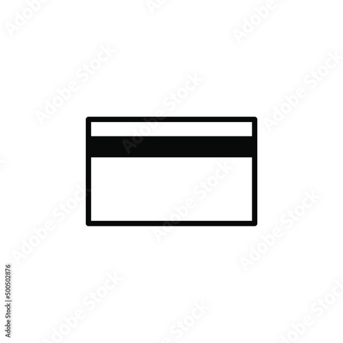 Credit Card, Payment Solid Line Icon Vector Illustration Logo Template. Suitable For Many Purposes.