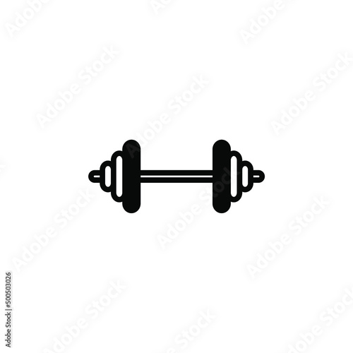 Gym, Fitness, Weight Solid Line Icon Vector Illustration Logo Template. Suitable For Many Purposes. © Lalavida