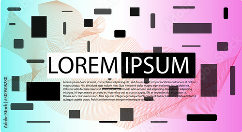 abstrack background, line drawing, blend and shape gradient