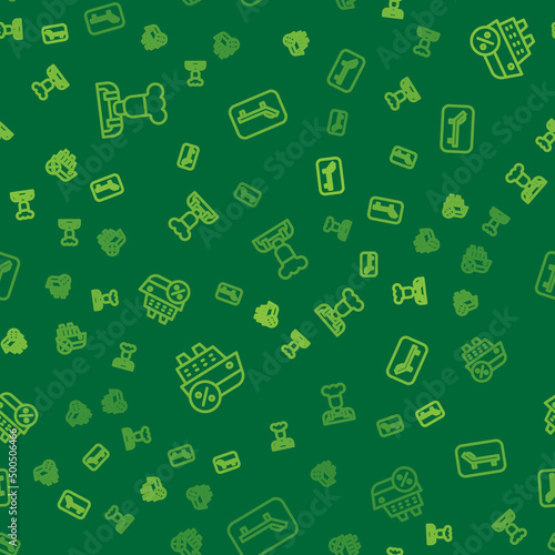 Set line Cook, Cruise ship and Sunbed and umbrella on seamless pattern. Vector