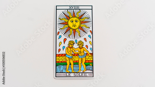 Tarot card the sun