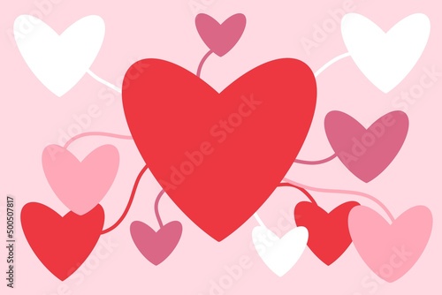 heart shaped illustration  Heart card for Valentine s Day