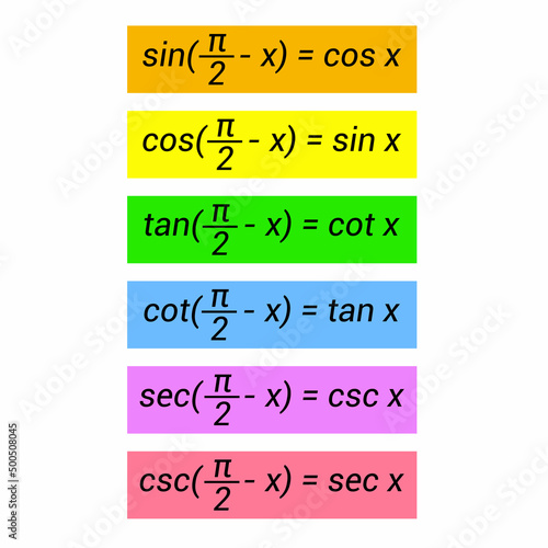 trigonometry cofunction identities in mathematic