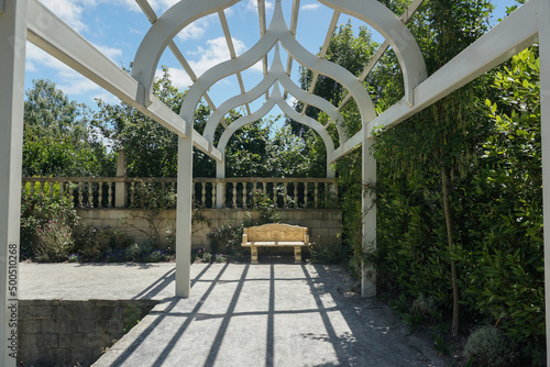 The View Inside Hamilton Garden in Hamilton, New Zealand.