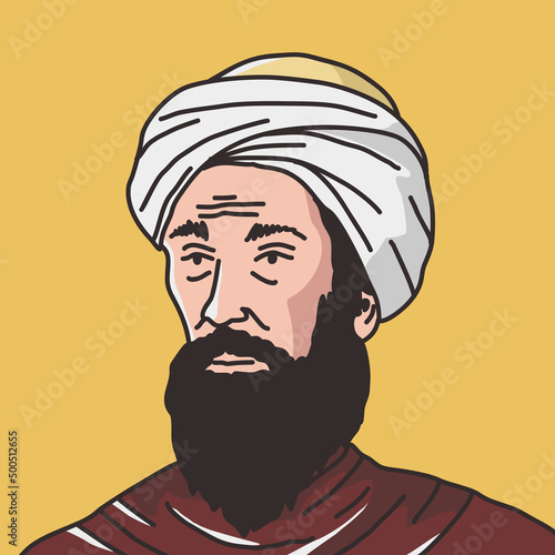 muslim illustration of Al-Zahrawi court physician to the Andalusian caliph Al-Hakam II