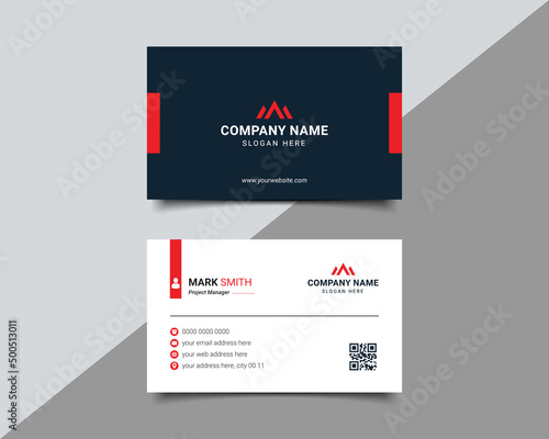 Multipurpose Creative corporate business card design Template Double side with professional Elegant