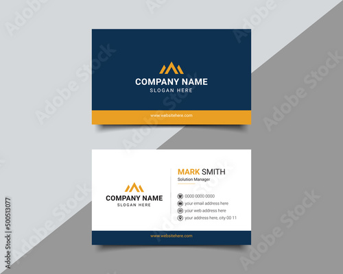 Multipurpose Creative corporate business card design Template Double side with professional Elegant