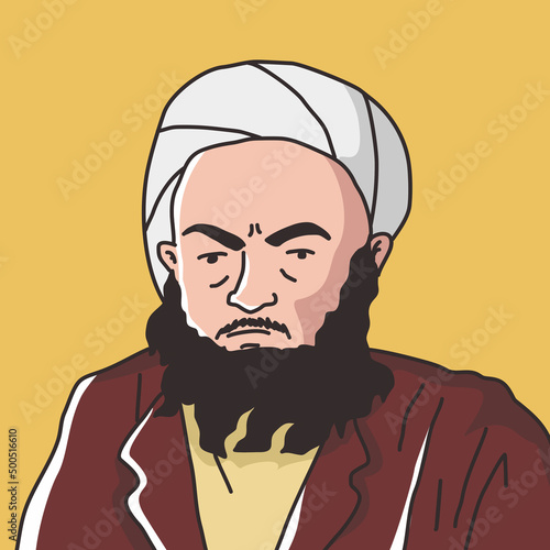 muslim illustration of imam maliki the greatest legal scholars of islamic law photo