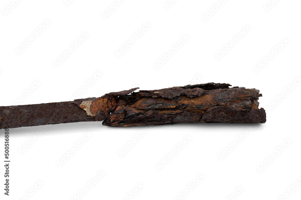 Weathered metal and rust isolated on white background. Weathered metal and rust isolated on white background.