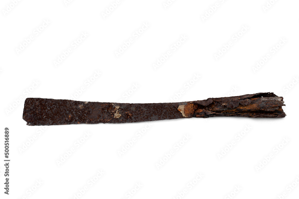 Weathered metal and rust isolated on white background. Weathered metal and rust isolated on white background.
