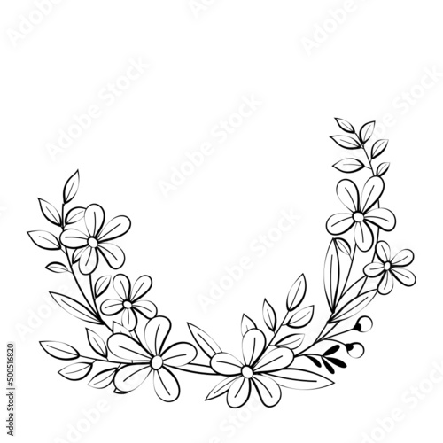 floral line icon