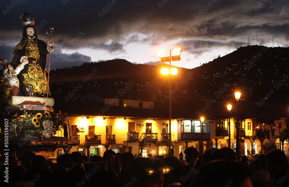 Festa religiosa em Cusco