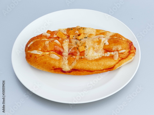 bread on white plate