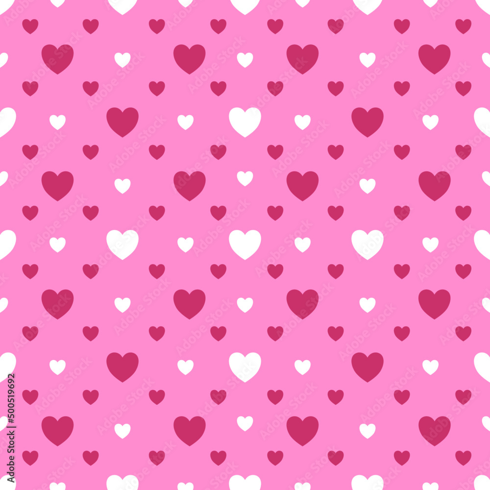 seamless pattern with hearts