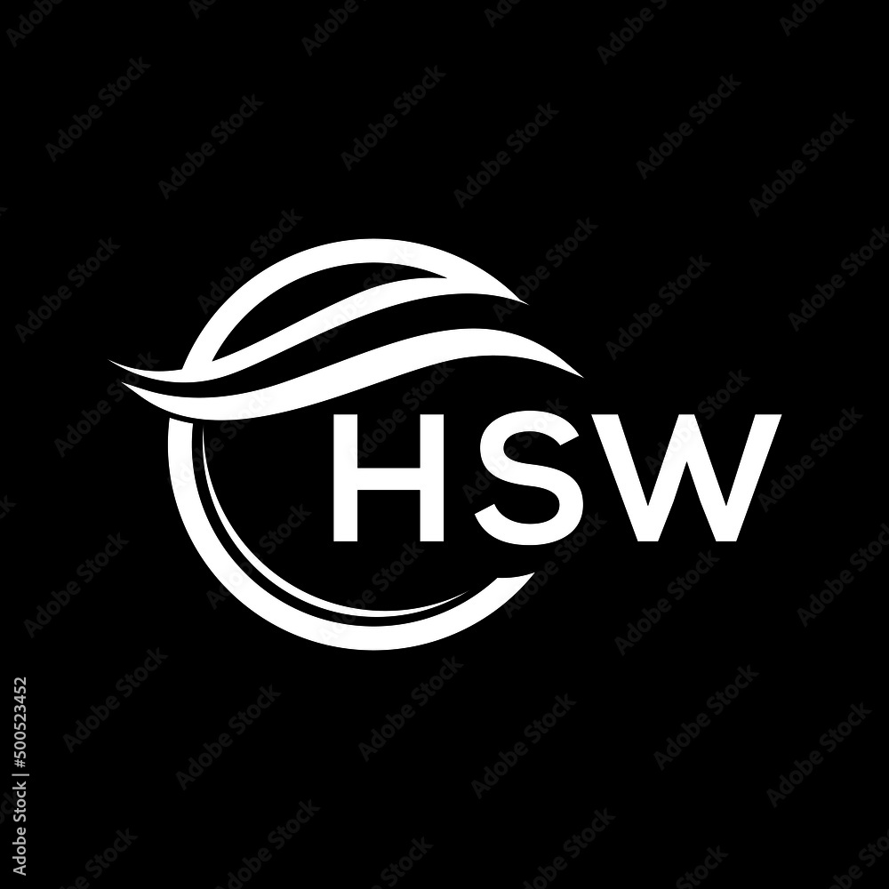 HSW letter logo design on black background. HSW creative initials letter logo concept. HSW letter design.
HSW letter logo design on black background. HSW creative initials letter logo concept. HSW letter design.