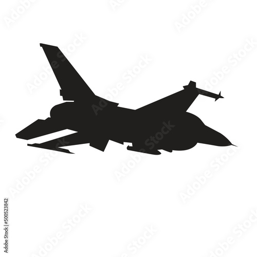 f16 jet fighter icon vector design