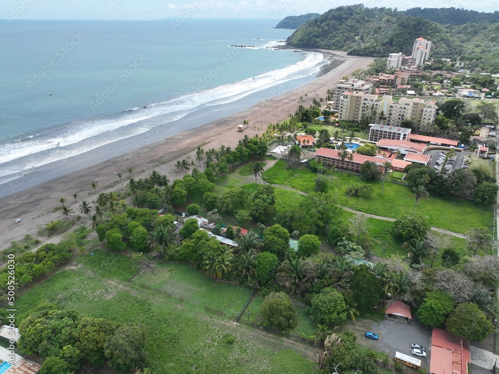 Aerial View of Jaco Beach in Garabito, Costa Rica