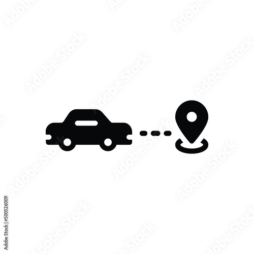 Black solid icon for goes