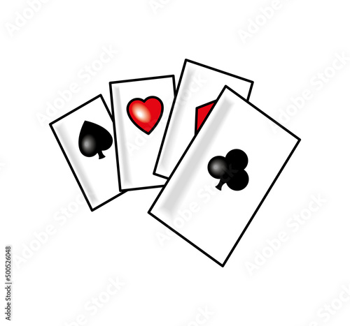 aces poker cards tattoo