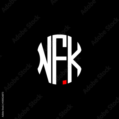 NFK letter logo creative design with vector graphic photo