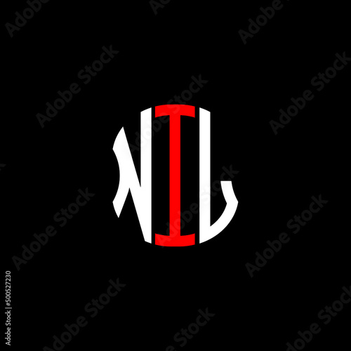 NIL letter logo creative design with vector graphic