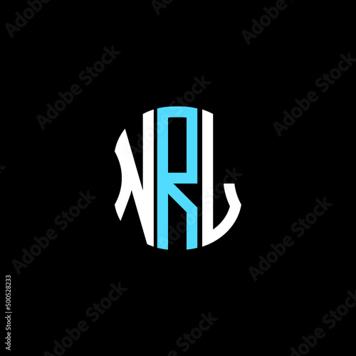 NRL letter logo creative design with vector graphic photo