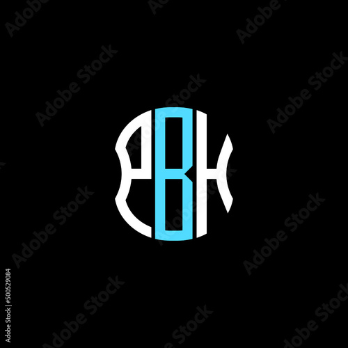 PBH letter logo creative design with vector graphic photo