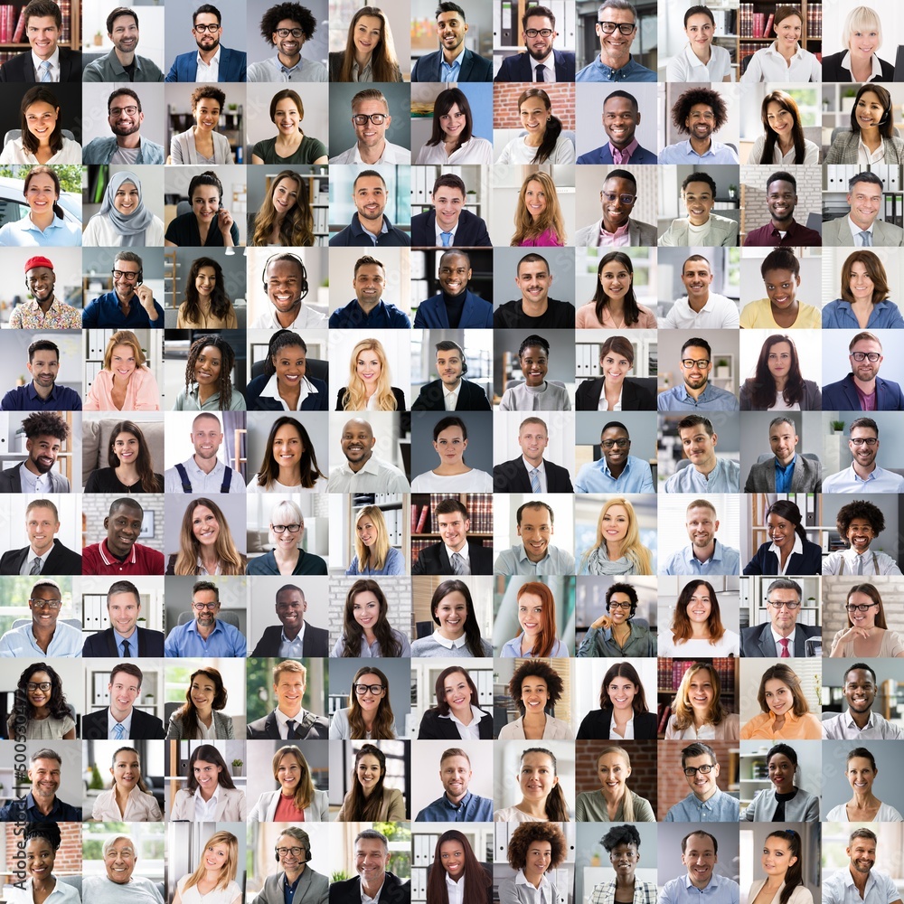Obraz premium Business People Avatar Headshot