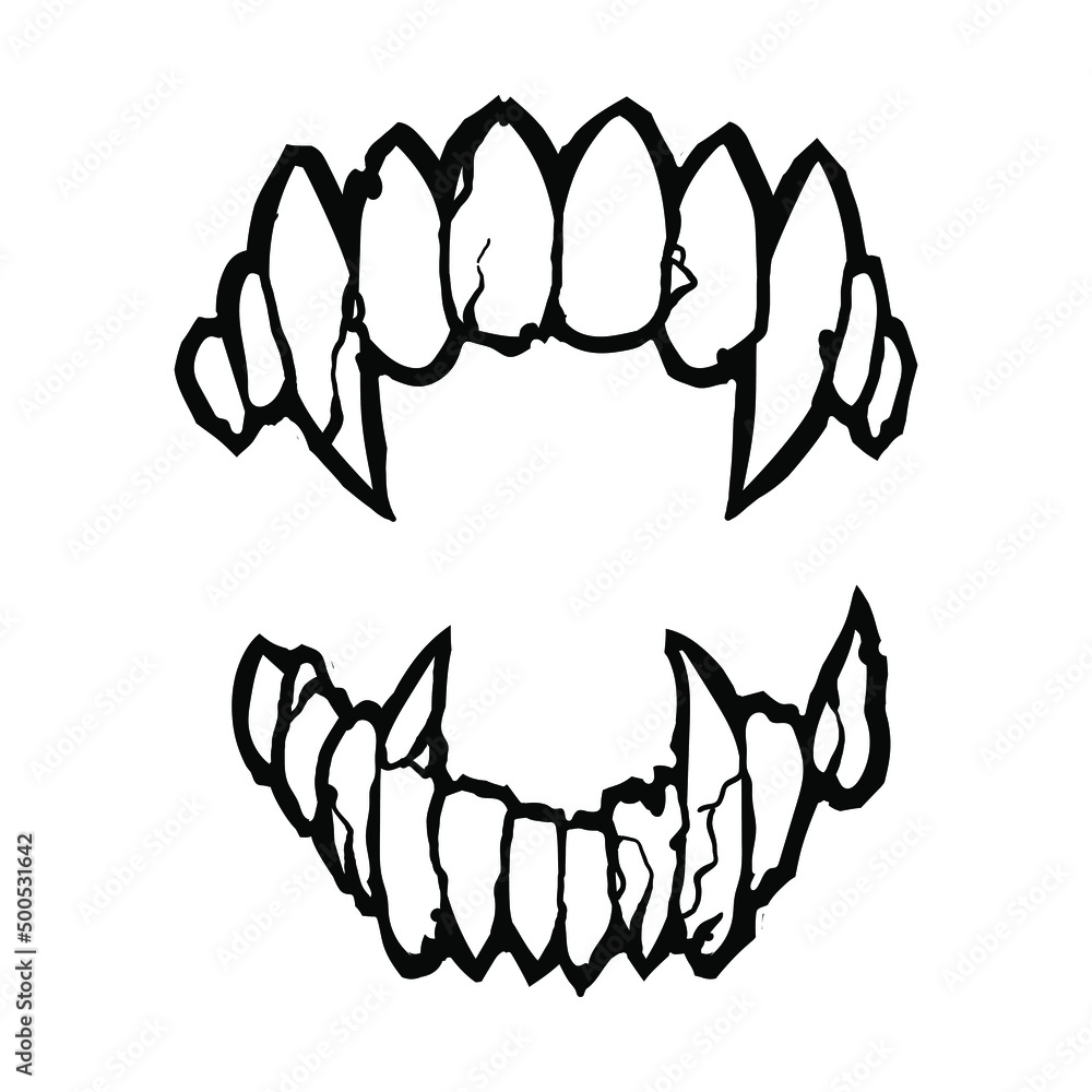 Dente de vampiro - Desenho de hevellyn000 - Gartic