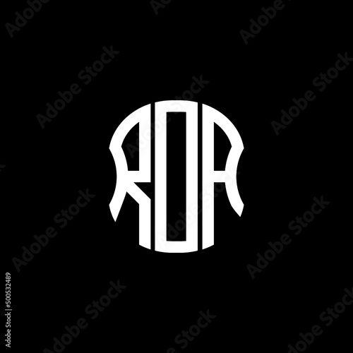 ROA letter logo creative design with vector graphic
