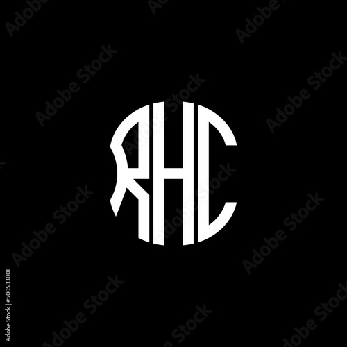 RHC letter logo creative design with vector graphic photo