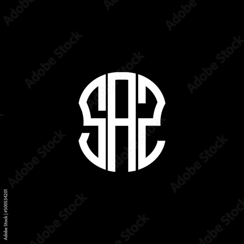 SAZ letter logo creative design with vector graphic