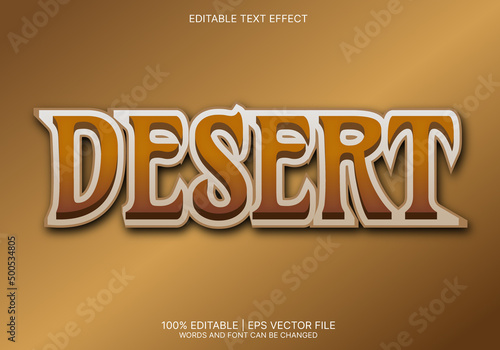 Desert text effect