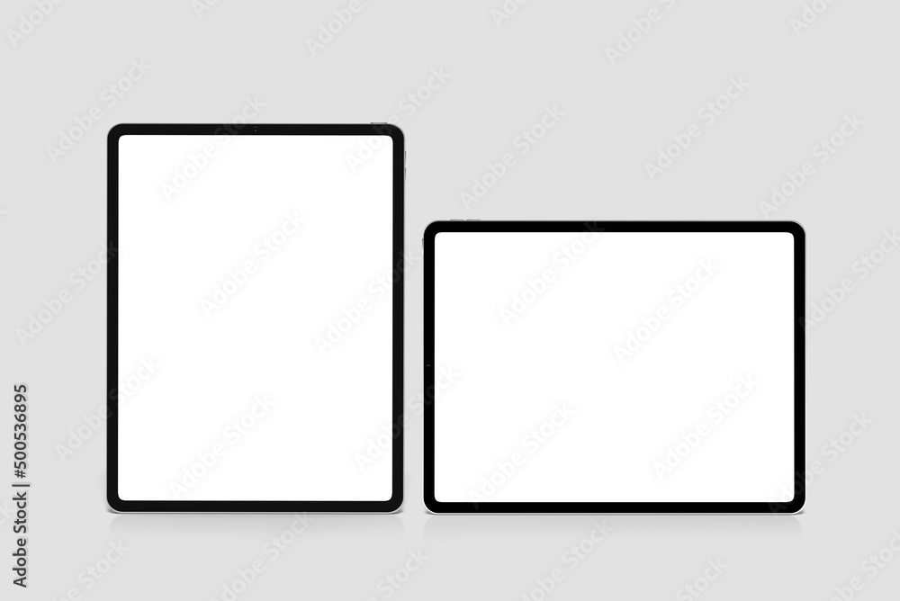 Blank Realistic Tablet Mockup front View Blank Realistic Tablet Mockup front View