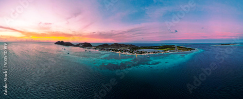 sunset over the sea