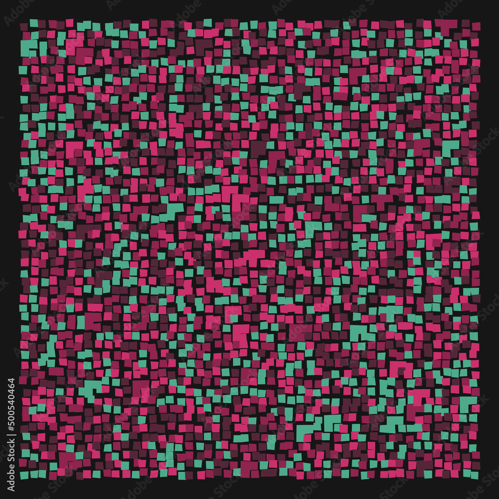 Fototapeta premium Offset Quads generative art background art illustration