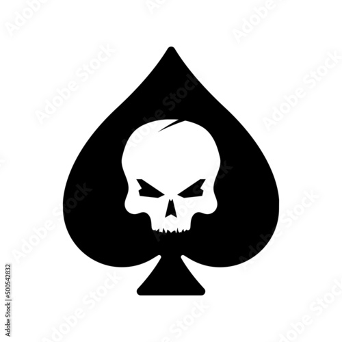 Ace of spades with Skull icon
