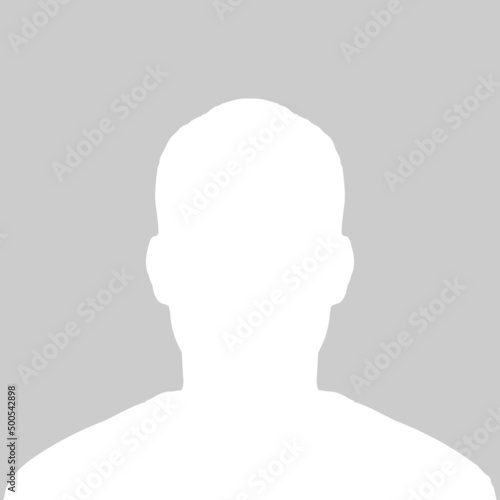 Man avatar profile picture. Vector illustration