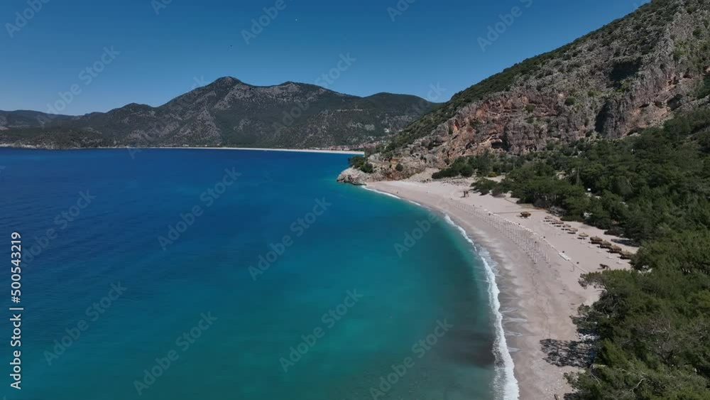 Lycian Way in the Oludeniz Beach Drone Video, Fethiye Mugla Turkey Lycian Way in the Oludeniz Beach Drone Video, Fethiye Mugla Turkey