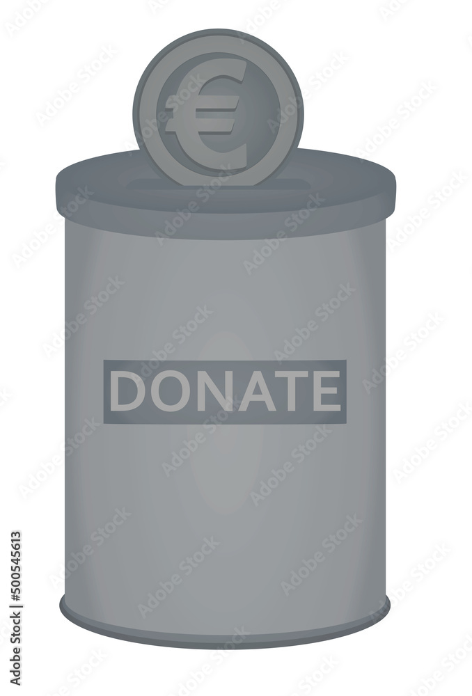 Donation box container. vector illustration Donation box container. vector illustration
