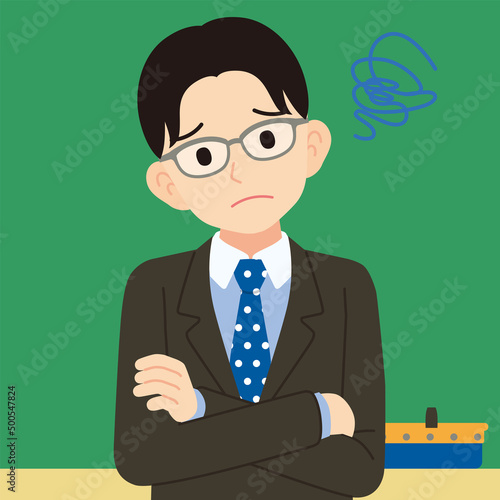 困った男性教師・線なし