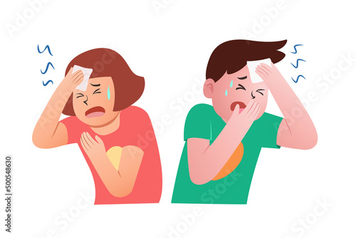 Illustration about viral infectious disease.