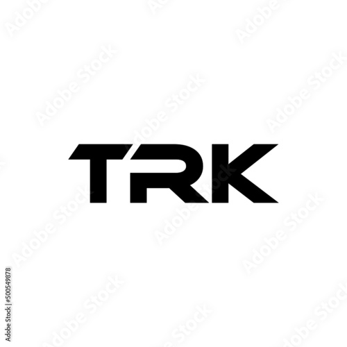 TRK letter logo design with white background in illustrator, vector logo modern alphabet font overlap style. calligraphy designs for logo, Poster, Invitation, etc.