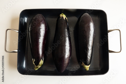 eggplant in the baking dish