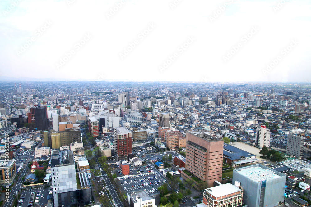 群馬県庁・展望ホールからの眺望（群馬県・前橋市） foto de Stock | Adobe Stock
